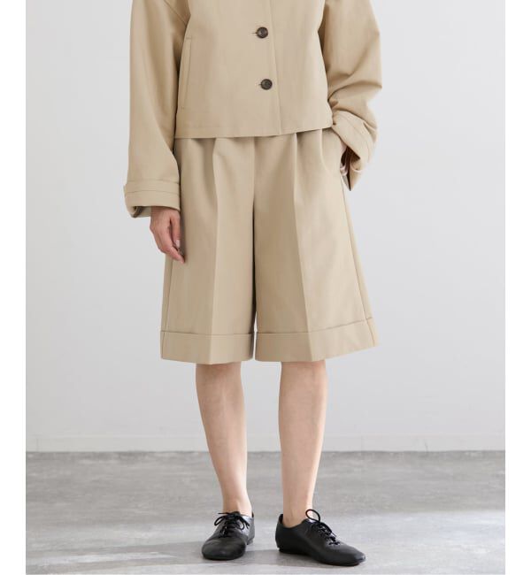 IENA「THE M ショートパンツ」|その他|ベージュ