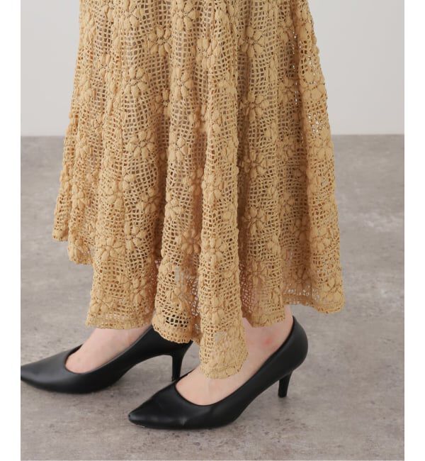 SLOBE IENA「レースフレアースカート」|スカート|