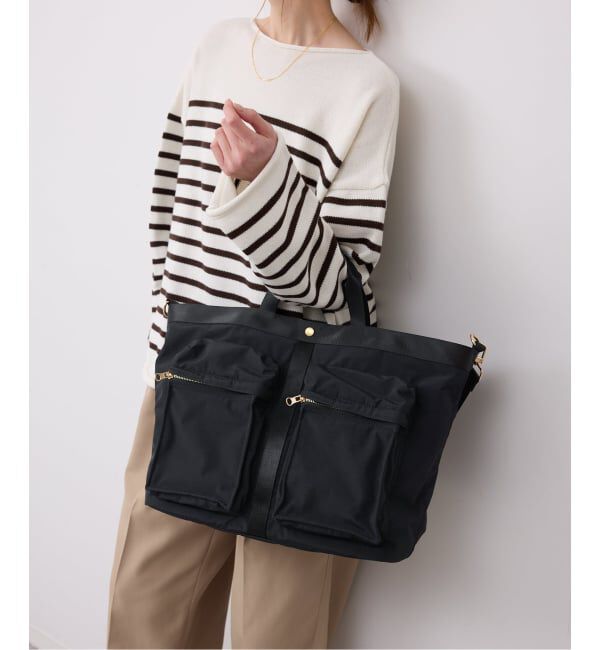 SLOBE IENA「《予約》Hyman Roth ナイロントート T10692」|トートバッグ|ブラック