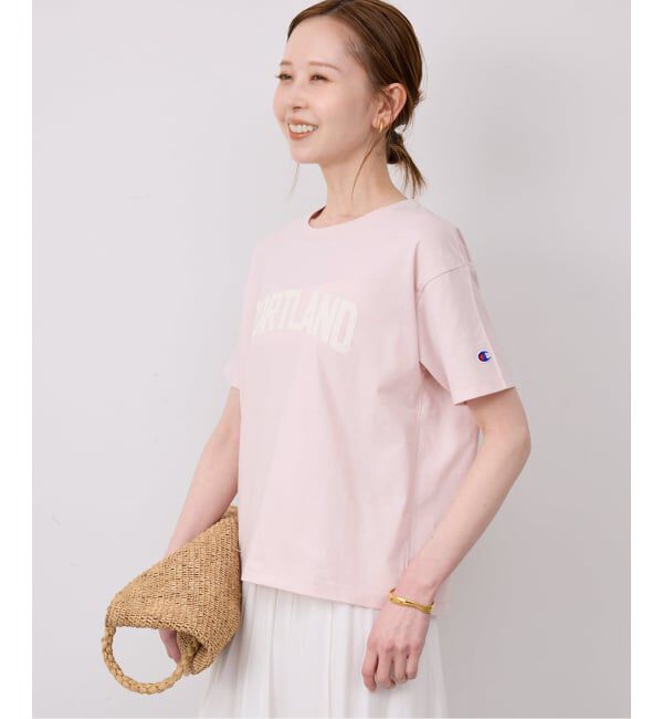 SLOBE IENA「《予約》Champion/チャンピオン SLOBE別注 ロゴTシャツ」|Tシャツ・カットソー|