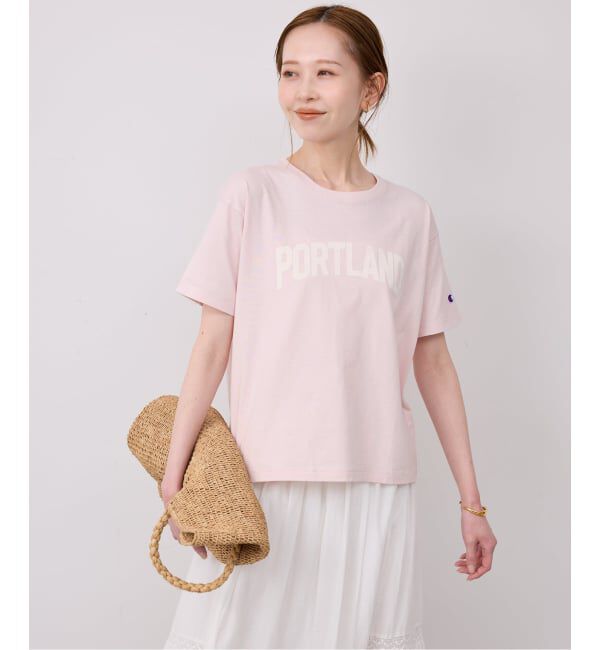 SLOBE IENA「《予約》Champion/チャンピオン SLOBE別注 ロゴTシャツ」|Tシャツ・カットソー|