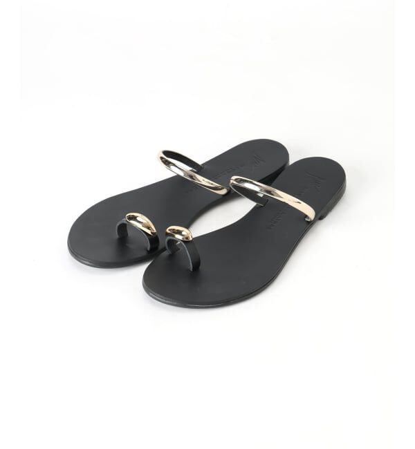 SLOBE IENA「《予約》NICOLAS LAINAS/ニコラスライナス メタルフラットサンダル」|サンダル|