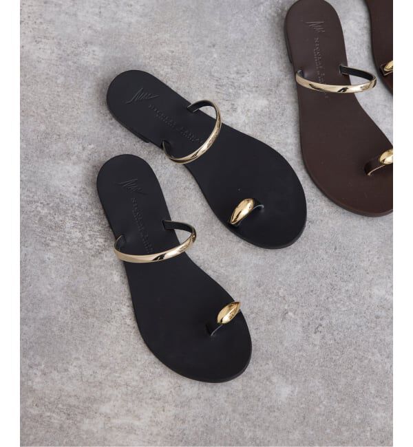 SLOBE IENA「《予約》NICOLAS LAINAS/ニコラスライナス メタルフラットサンダル」|サンダル|