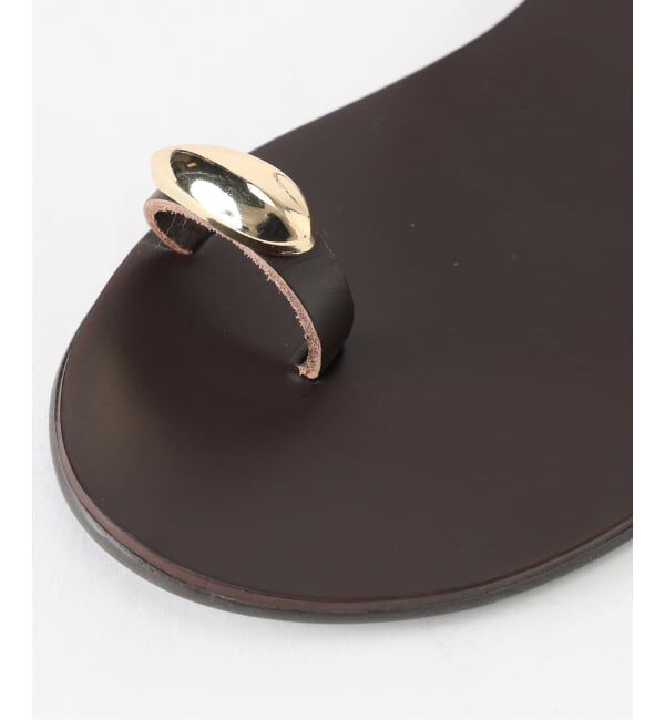 SLOBE IENA「《予約》NICOLAS LAINAS/ニコラスライナス メタルフラットサンダル」|サンダル|