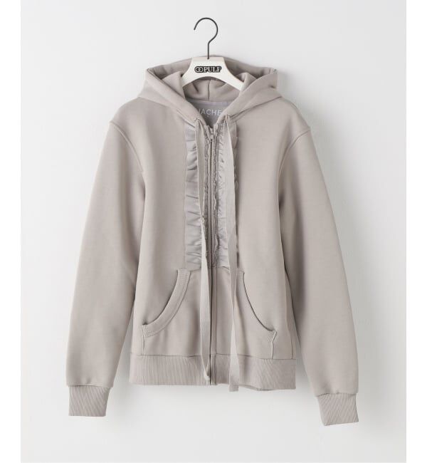 PULP「【Geek Office / ギークオフィス】NACHE / ナチェ RUFFLE HOODIE ZIP-UP」|パーカー|