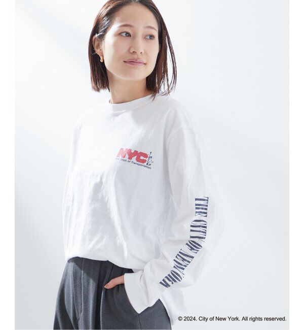 journal standard L'essage「【NYC &times; GOOD ROCK SPEED】24NYC005W NYCロンT：カットソー」|Tシャツ・カットソー|ホワイト