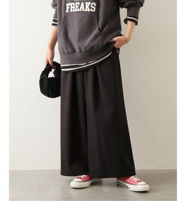 JOURNAL STANDARD relume「《追加5》ウォッシャブルサージストレッチタックワイドパンツ」|スラックス|