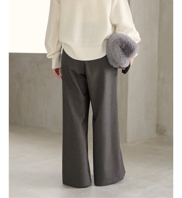 JOURNAL STANDARD relume「《追加5》ウォッシャブルサージストレッチタックワイドパンツ」|スラックス|