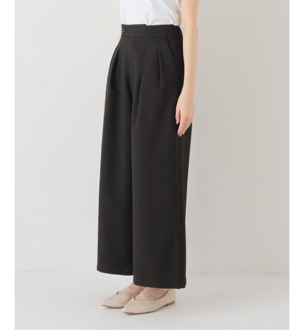 JOURNAL STANDARD relume「《追加5》ウォッシャブルサージストレッチタックワイドパンツ」|スラックス|