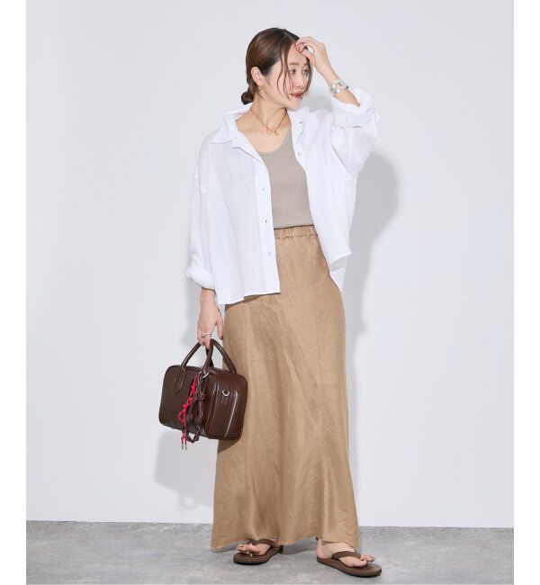 JOURNAL STANDARD「《追加2》リネンレギュラーロールアップシャツ」|シャツ・ブラウス|