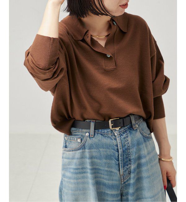 journal standard L'essage「Washable/victria襟付プルオーバー」|ニット・セーター|