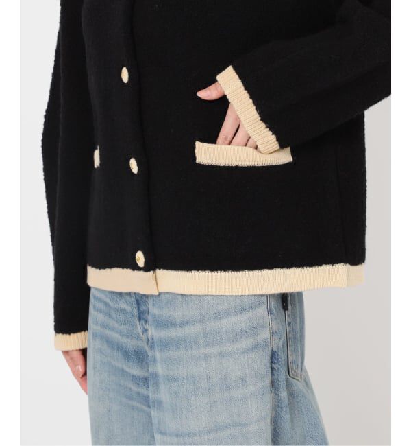 journal standard L'essage「《SP》【金子綾さん着用】バイカラーボアカーディガン」|カーディガン|