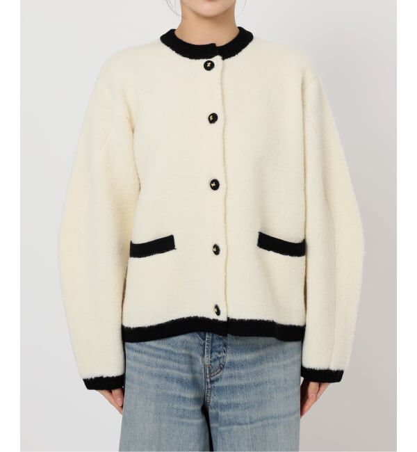 journal standard L'essage「《SP》【金子綾さん着用】バイカラーボアカーディガン」|カーディガン|