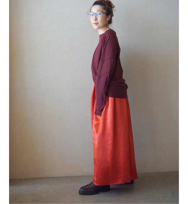 journal standard luxe「ヴィンテージサテン ギャザースカート」|スカート|