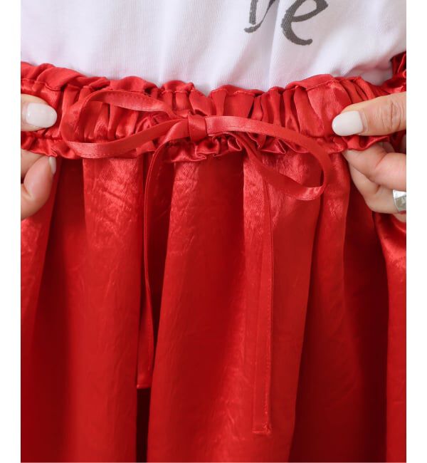 journal standard luxe「ヴィンテージサテン ギャザースカート」|スカート|