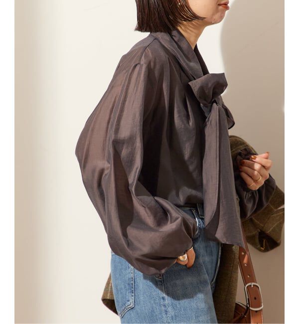 journal standard L'essage「シアーボウタイブラウス」|シャツ・ブラウス|