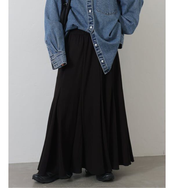 JOURNAL STANDARD「レーヨンナイロンツイルスカート」|スカート|ブラック