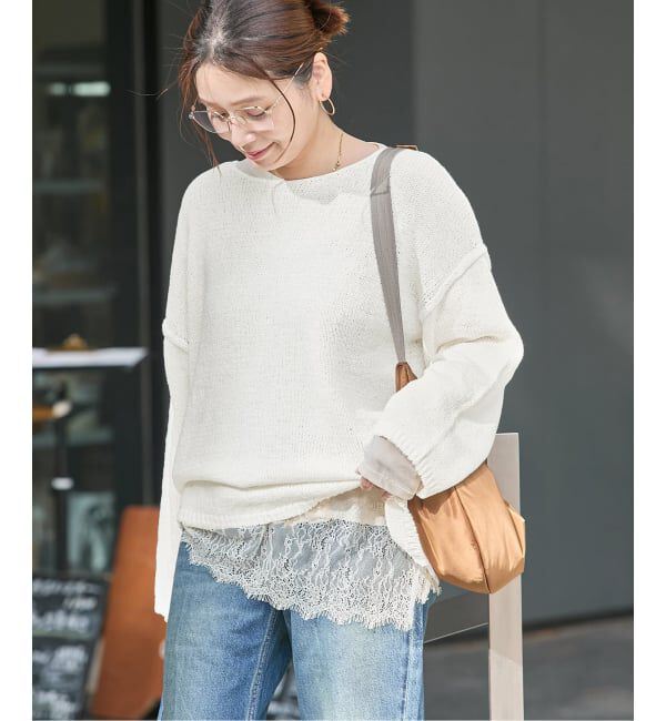 JOURNAL STANDARD「《追加》テープヤーンDROPプルオーバー」|ニット・セーター|ホワイト