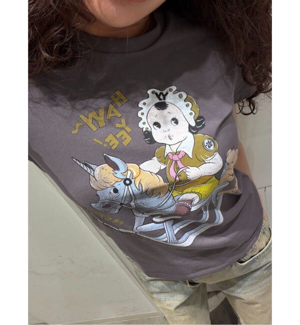 Oriens JOURNAL STANDARD「【OPEN YY / オープンワイワイ】Knitted ROCKING BABY TEE」|Tシャツ・カットソー|