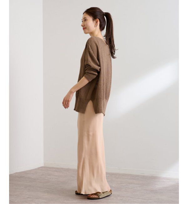 FRAMeWORK「≪追加≫シルキーキュプラバイアススカート2」|スカート|