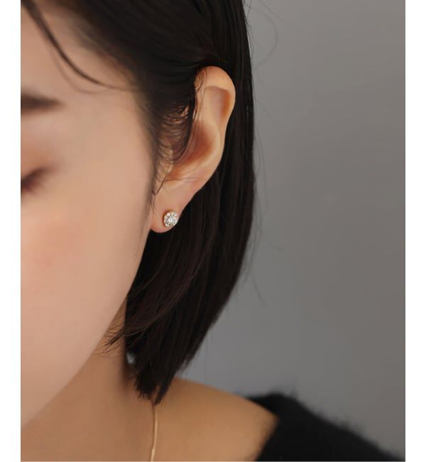 Lilas by Spick&Span「0.6ctサイドダイヤピアス K18（両耳）」|ピアス|