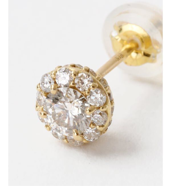 Lilas by Spick&Span「0.6ctサイドダイヤピアス K18（両耳）」|ピアス|