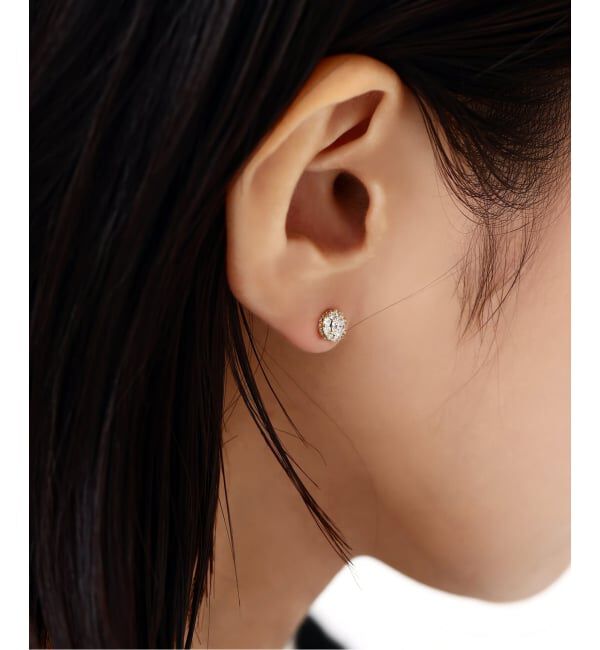 Lilas by Spick&Span「0.6ctサイドダイヤピアス K18（両耳）」|ピアス|