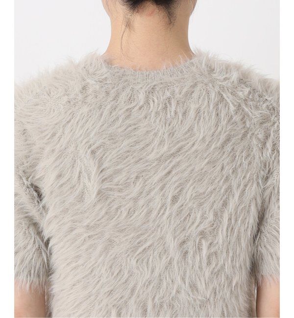 Spick and Span「《追加》手洗い可 / フェザーヤーンハーフスリーブニット」|ニット・セーター|