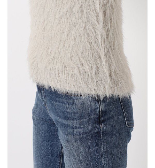 Spick and Span「《追加》手洗い可 / フェザーヤーンハーフスリーブニット」|ニット・セーター|