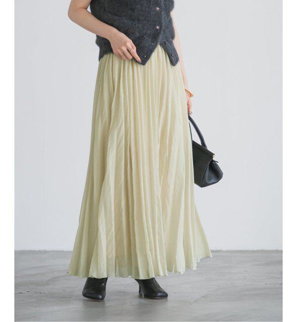 NOBLE「ヴィンテージシアーソフトプリーツスカート」|スカート|