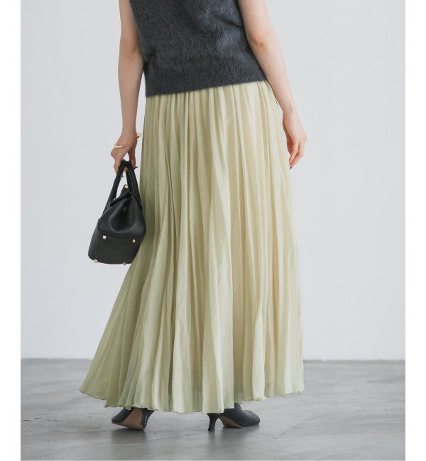 NOBLE「ヴィンテージシアーソフトプリーツスカート」|スカート|