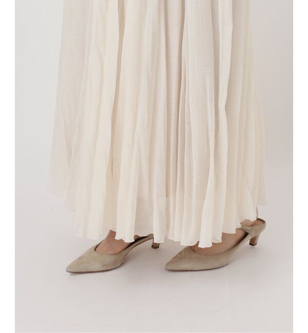 NOBLE「ヴィンテージシアーソフトプリーツスカート」|スカート|