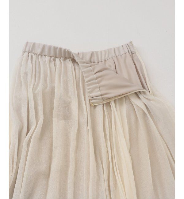 NOBLE「ヴィンテージシアーソフトプリーツスカート」|スカート|