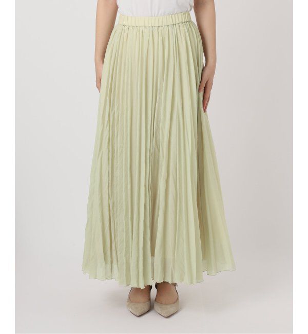 NOBLE「ヴィンテージシアーソフトプリーツスカート」|スカート|