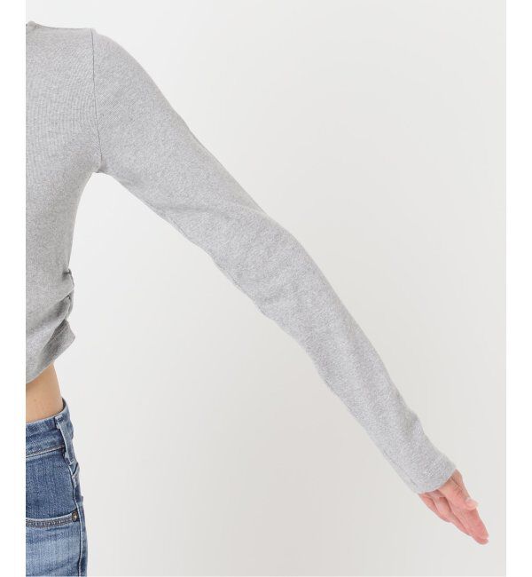 U by SPICK&SPAN「サイドギャザーボートネックトップス」|Tシャツ・カットソー|