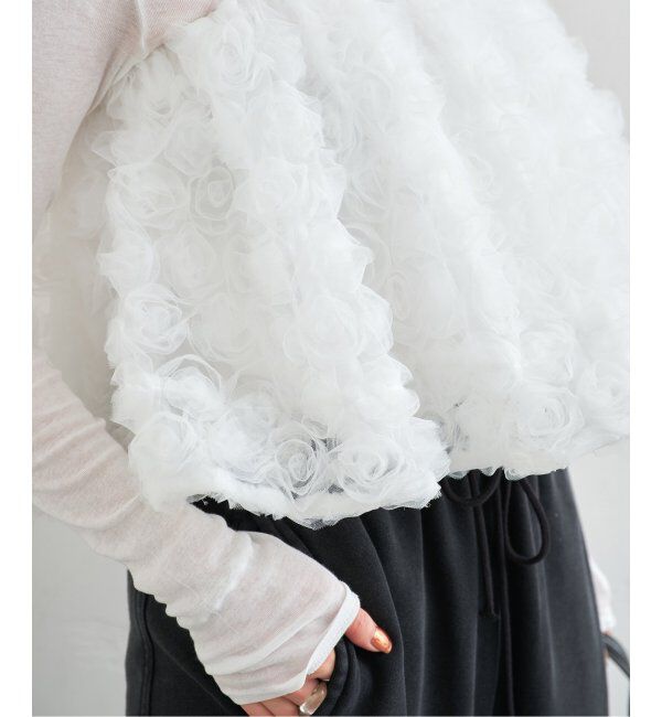 U by SPICK&SPAN「フラワーチュールベアブラウス」|シャツ・ブラウス|