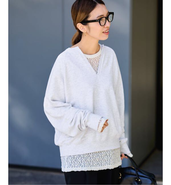 FRAMeWORK「Butter Terry キーネックスウェット」|スウェット・ジャージ|