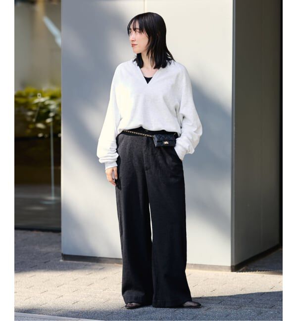 FRAMeWORK「Butter Terry キーネックスウェット」|スウェット・ジャージ|