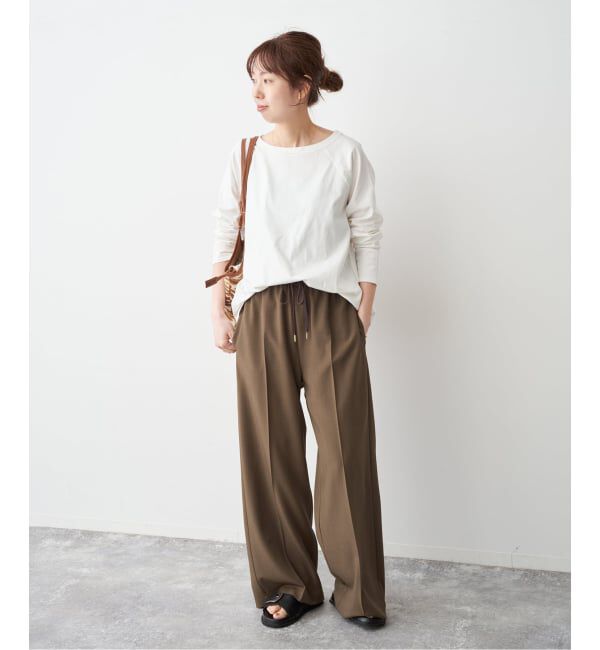 Spick and Span「ドライギャバイージースラックスパンツ」|スラックス|