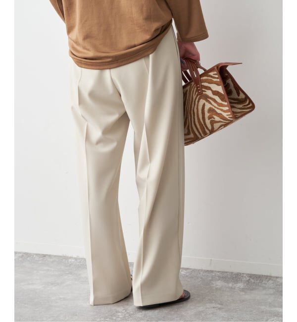 Spick and Span「ドライギャバイージースラックスパンツ」|スラックス|