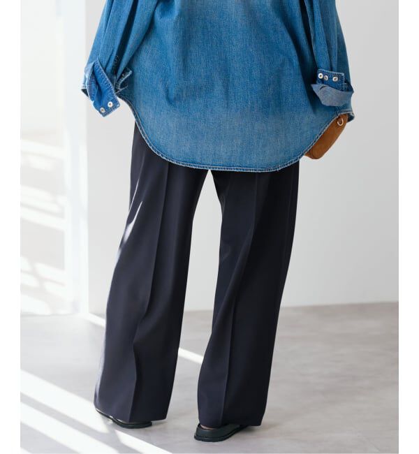 Spick and Span「ドライギャバイージースラックスパンツ」|スラックス|