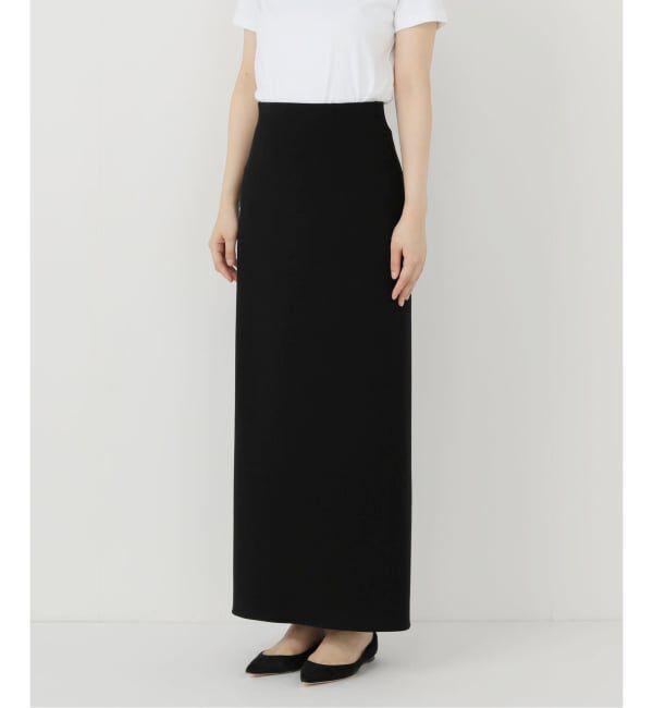 NOBLE「《追加予約》【洗える】コンフォートジャージーライクタイトスカート10」|スカート|