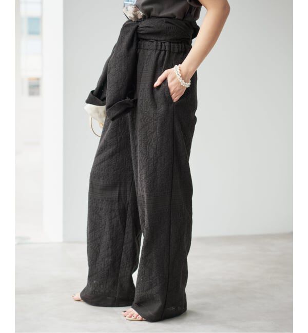 Spick and Span「《予約》オープンカラーレースジャンプスーツ」|オールインワン|