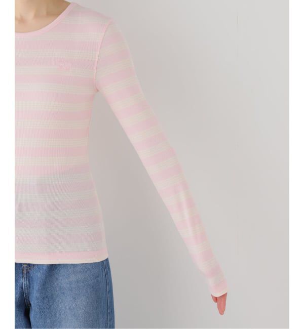 U by SPICK&SPAN「GANNI / ガニー Soft Cotton Straipe Rib Longsleeve」|Tシャツ・カットソー|