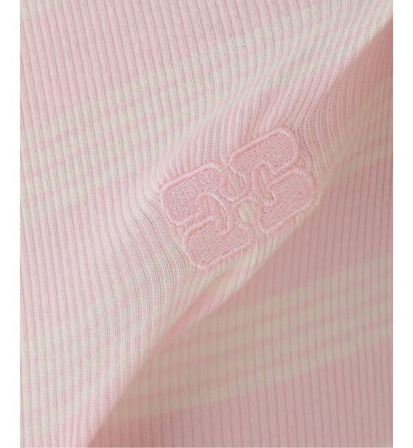 U by SPICK&SPAN「GANNI / ガニー Soft Cotton Straipe Rib Longsleeve」|Tシャツ・カットソー|
