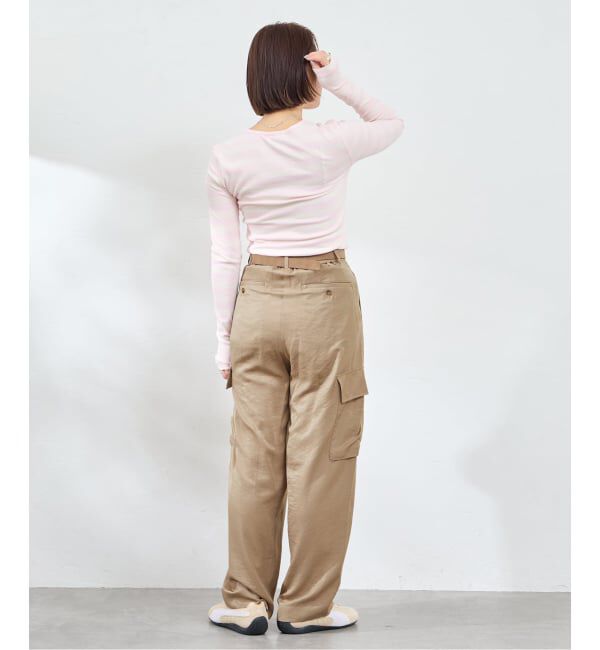 U by SPICK&SPAN「GANNI / ガニー Soft Cotton Straipe Rib Longsleeve」|Tシャツ・カットソー|