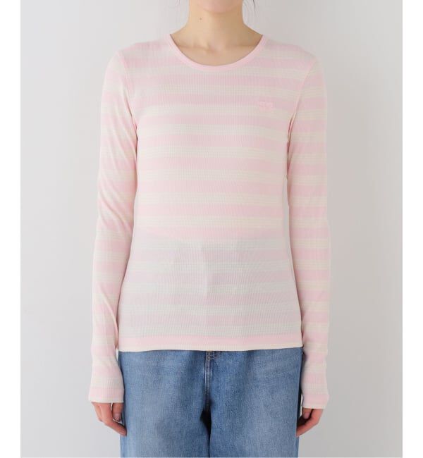 U by SPICK&SPAN「GANNI / ガニー Soft Cotton Straipe Rib Longsleeve」|Tシャツ・カットソー|