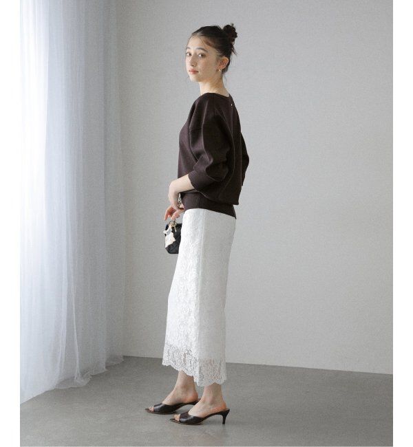  「【洗える】接結クルーネックプルオーバー」|ニット・セーター|