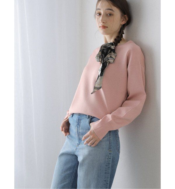  「【洗える】接結クルーネックプルオーバー」|ニット・セーター|