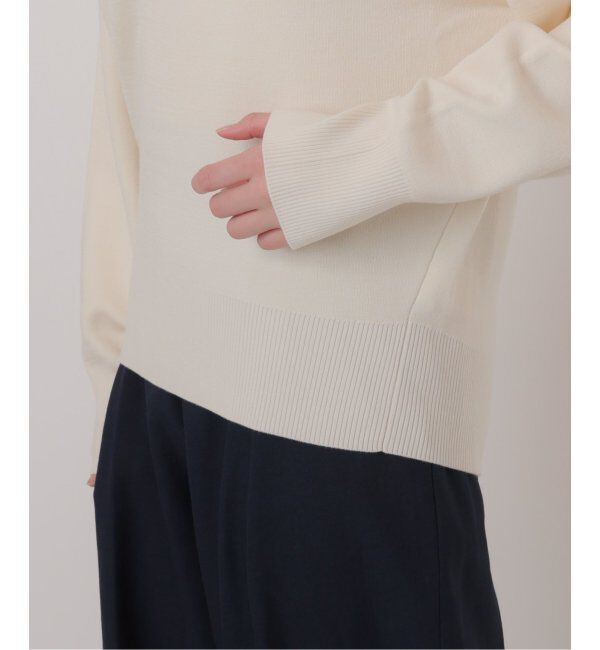  「【洗える】接結クルーネックプルオーバー」|ニット・セーター|